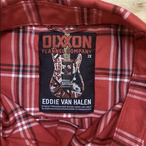 DIXXON Eddie Van Halen Inspired Red Flannel